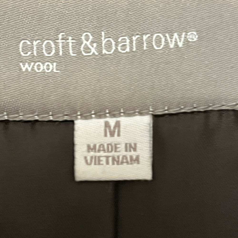 Croft & Barrow Women’s Brown Winter faux fur Wool coat medium - Picture 12 of 12